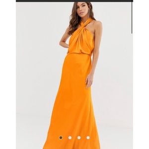 ASOS Orange Maxi Dress